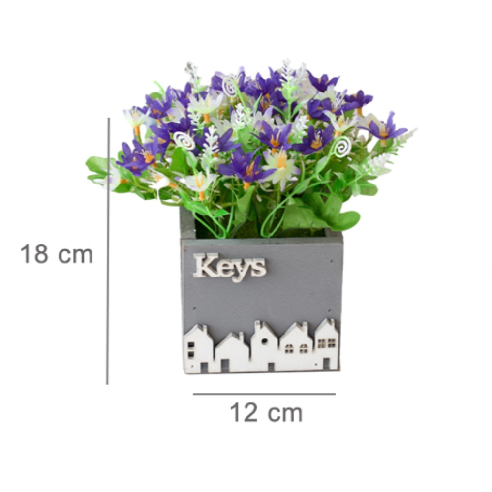 Pot Tanaman Hiasan Plastik Import  Pot Buatan Dekorasi Artificial Flower Type CHRYSANTHEMUM KEY