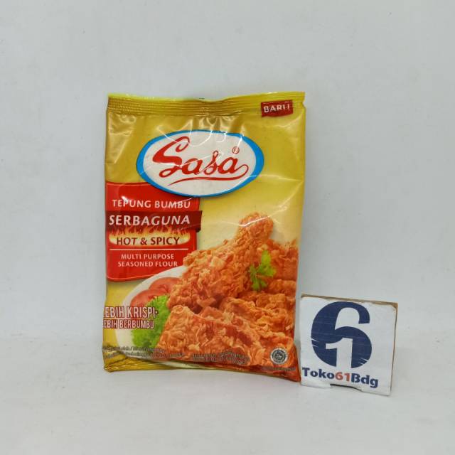 

NEW! SASA TEPUNG SERBAGUNA HOT & SPICY 80gr / tepung goreng