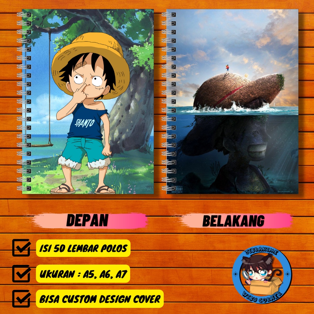 

notebook anime / buku catatan ANIME, SAITAMA, INUYASHA, LUFFY, UCIHA 0BITO, UCIHA ITACHI, MIKEY, KURAMA, ZENITSU,TANJIRO