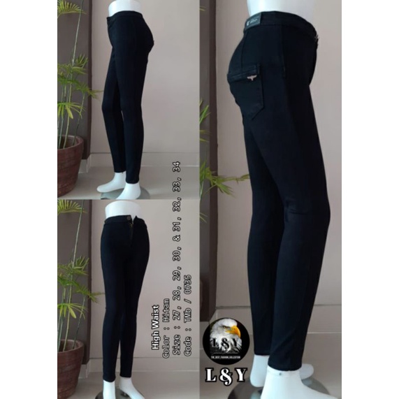 Celana Jeans High Waist L&Y Celana jeans Wanita terlaris termurah