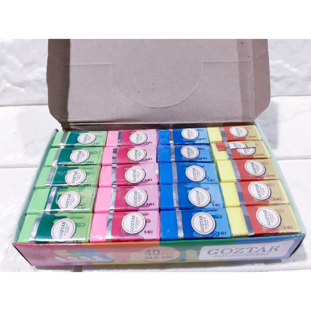 

CWS - PENGHAPUS PENSIL / STIP / PENGHAPUSAN PENSIL GOZTAR SATU SET 4 PCS / 4 WARNA