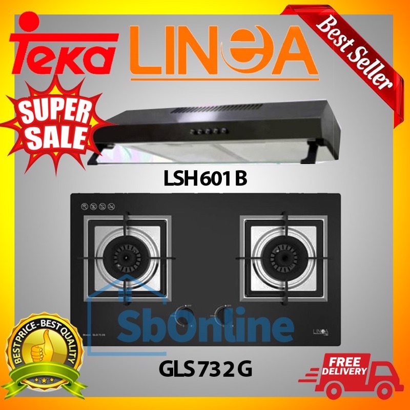 PAKET KOMPOR TEKA GLS 73 2G DAN HOOD LSH 601 B GARANSI RESMI