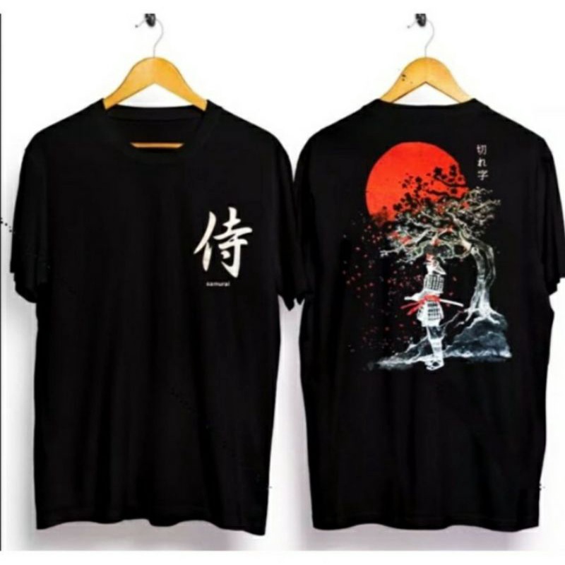 kaos samurai | terlaris I kaos japan bunga sakura