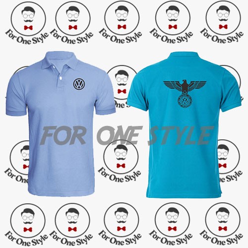 POLO SHIRT VW EAGLE Logo bulat depan - Poloshirt Kaos VW Eagle - Custom Polo - For Onestyle