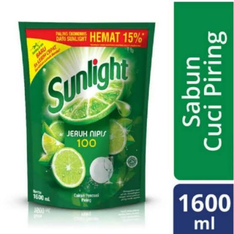 Sunlight sabun cuci piring 1500ml/1600ml