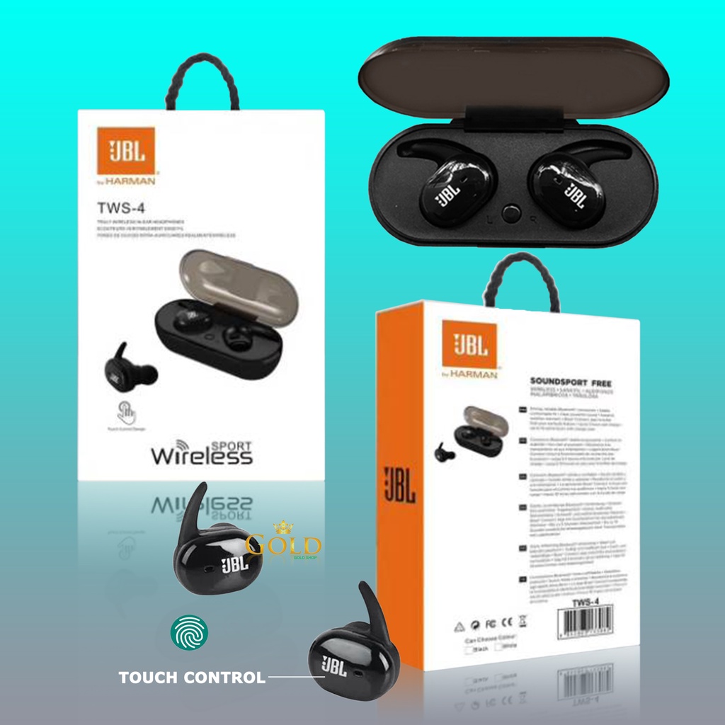 HEADSET BLUETOOTH JBL TWS 4 AIRPOTS JBL ORIGINAL BLUETOOTH SPORT