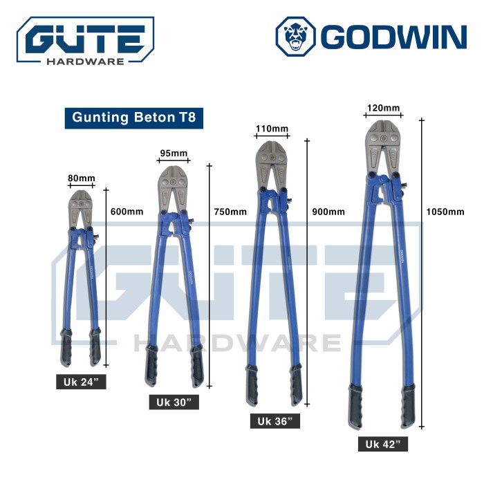 

Gunting Beton / Bolt Cutter "Godwin" Uk 36 Inch (900mm) l NEW21