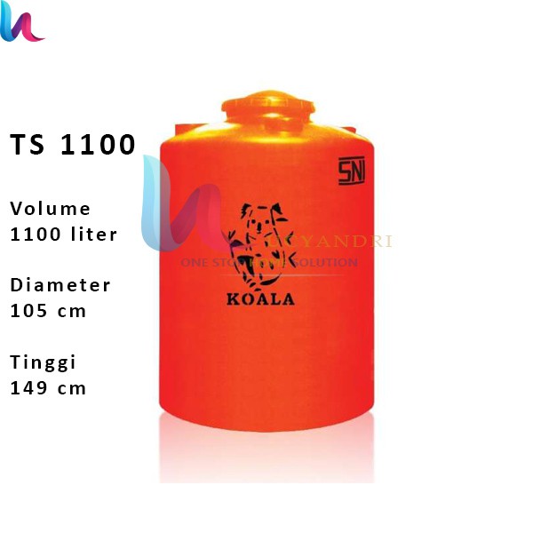 Tangki Air KOALA TS 1100 Volume 1100 Liter Toren Tandon