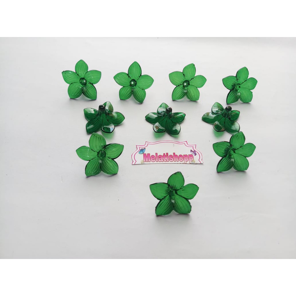 Kelopak Bunga Akrilik 872 Mote Ac bening 8464 Kelopak Bungan per 1 pon