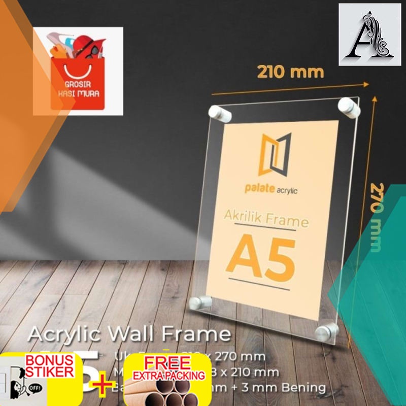 

Murah AKRILIK FRAME A5 / ACRYLIC FRAME A5 3MM LANDSCAPE / PORTRAIT