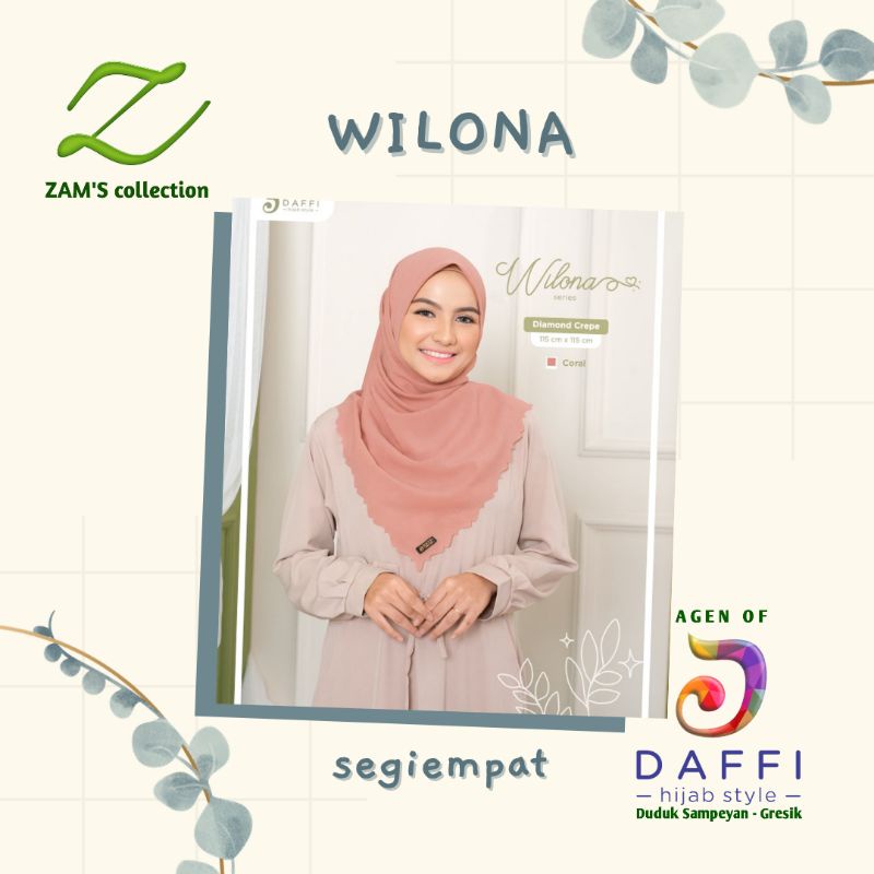 Segiempat WILONA by Daffi Hijab