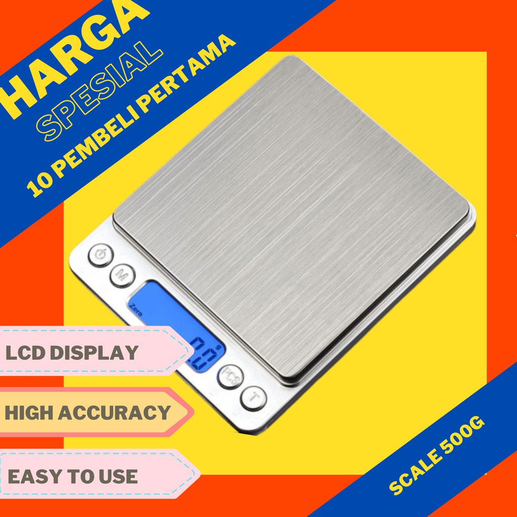 Timbangan Digital Dapur Digital scale 500g Taffware