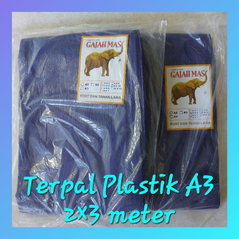 TERPAL PLASTIK A3 3x5 / 3 x 5 METER KOLAM IKAN TRUK MOBIL TENDA KOTAK LELE