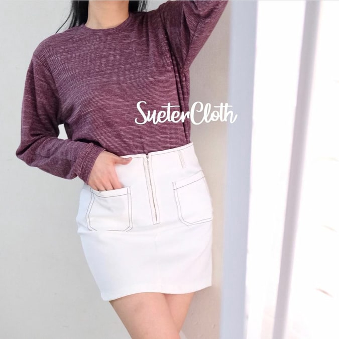 Atasan Wanita Rajut Halus DEPIKA TWIST