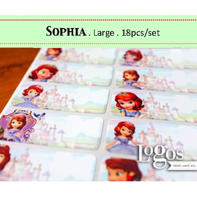 

Siap Kirim Sophia Large Label Nama Waterproof. Sticker Princess The First Disney Dijamin Ori