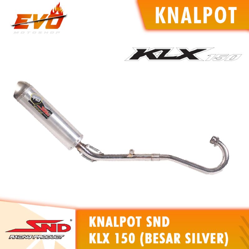 knalpot snd KLX 150 besar silver