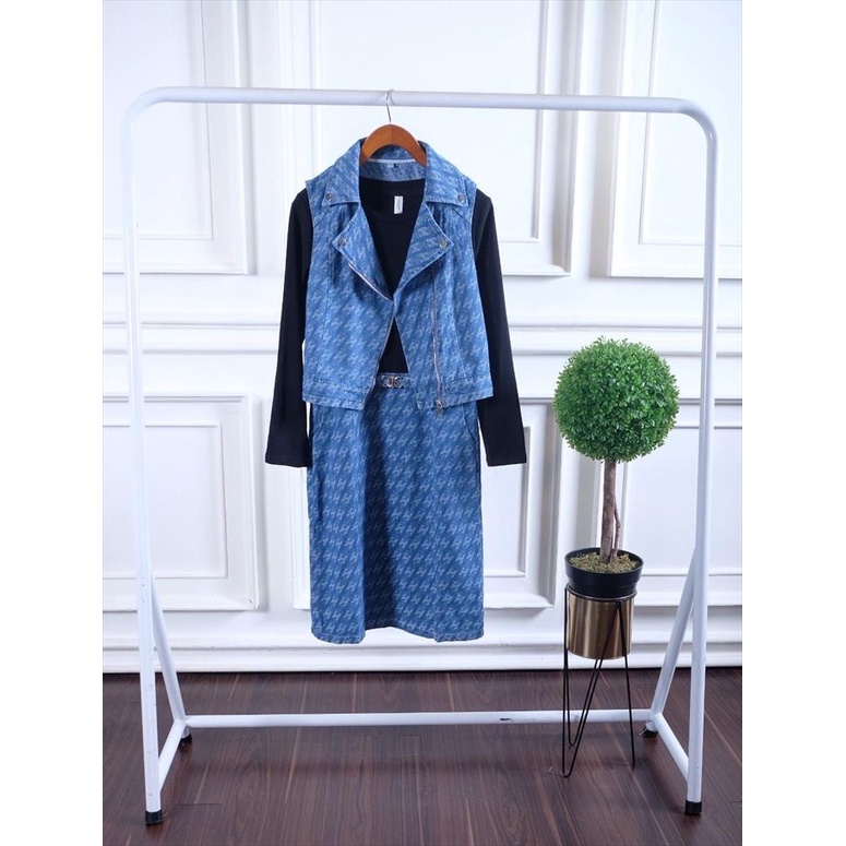 DRESS DENIM PREMIUM BANGKOK BKK , KOREAN STYLE