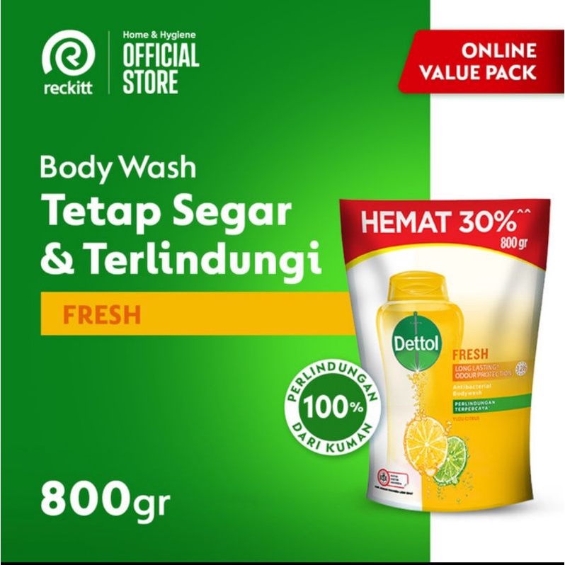 Dettol Body Wash 800ml Fresh