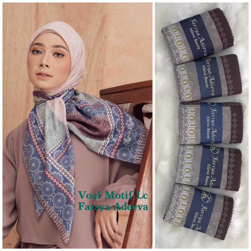 SEGI EMPAT MOTIF TERBARU HIJAB SEGI EMPAT MOTIF DEENAY  LASERCUT  TERMURAH DAN TERLARIS NAYLA HIJA'B-DALLION PINK