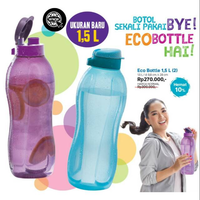 Eco Bottle / botol tupperware / botol minum