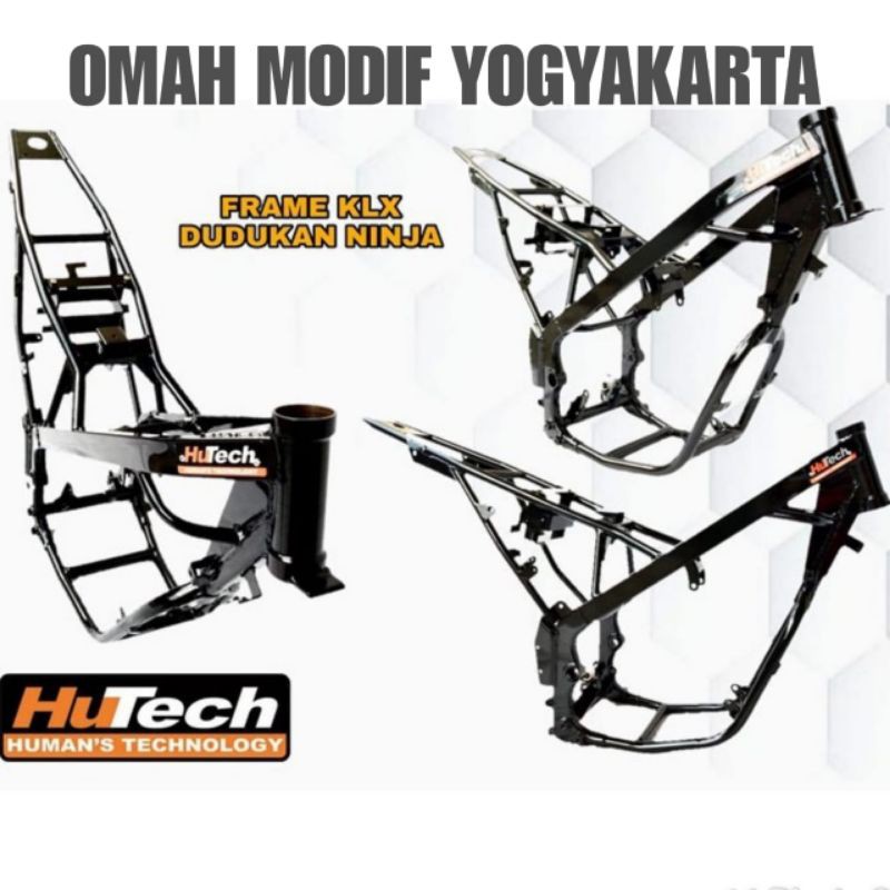 Jual Rangka Frame Body Motor Trail Klx Hutech Pnp Mesin Ninja Hitam Shopee Indonesia