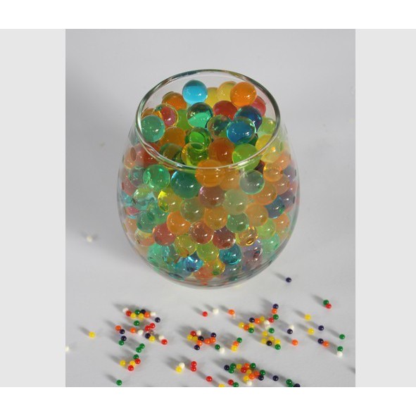 HIDROGEL MEDIA TANAM TANAMAN HIDUP CRYSTAL BUBBLE PENGGANTI AIR MAGIC WATER HYDROGEL PELANGI ORBEEZ 