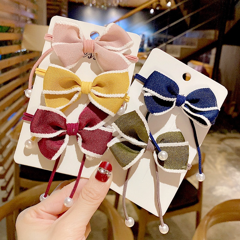 COD - F5129 Ikat Rambut Pita Fashion Korea / Ikat Rambut Fashion Wanita / Ribbon Hair Tie / Kuncir Rambut-2