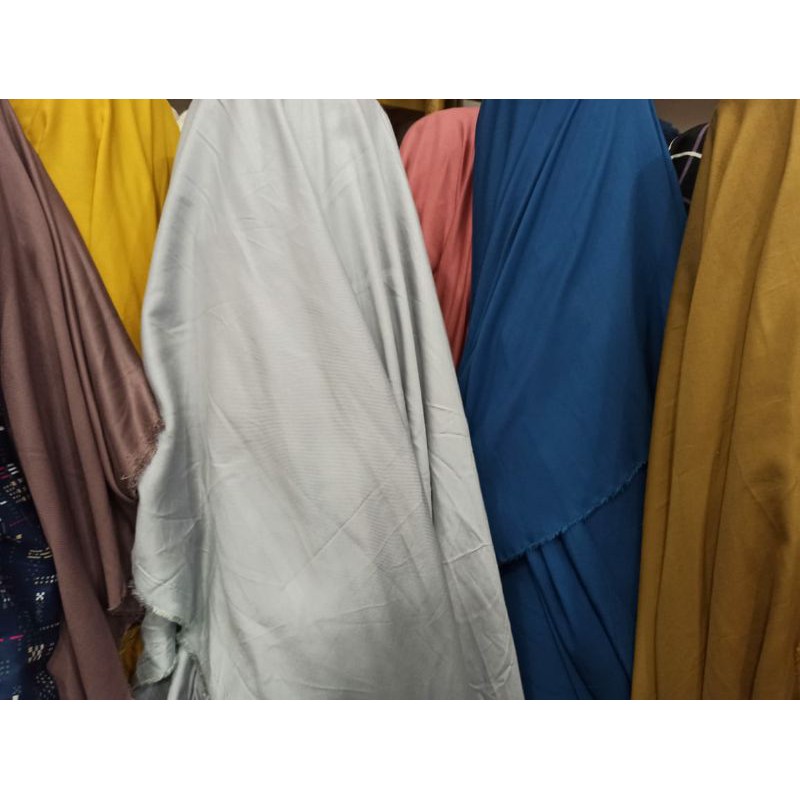 Kain Rayon Twill Polos Harga per Setengah Meter