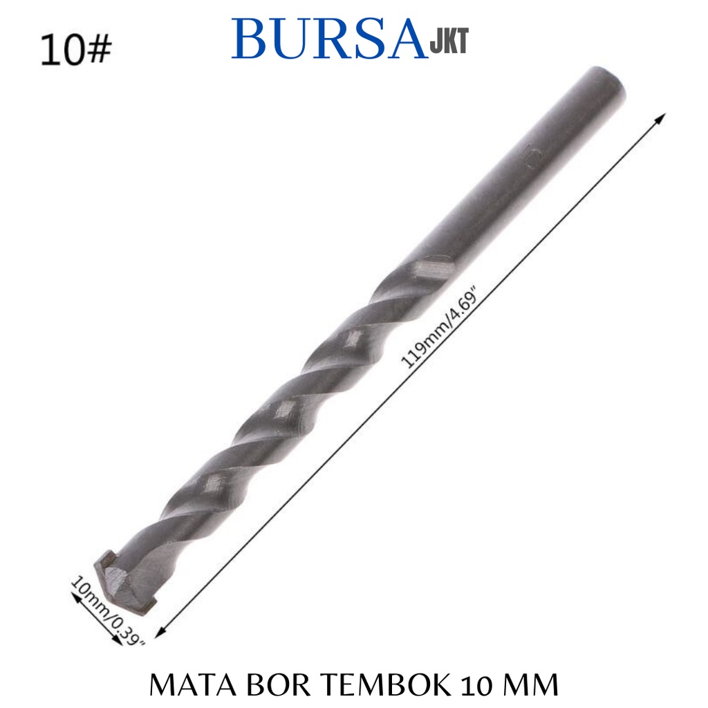 MATA BOR BESI BETON TEMBOK HSS DRILL MANSONRY 5 - 12 MM