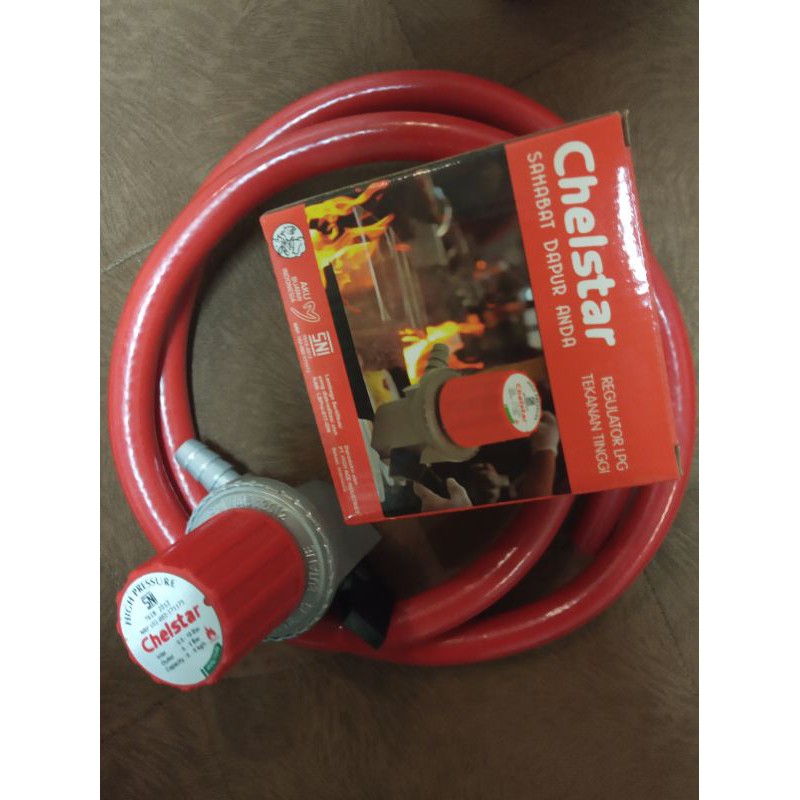 Regulator Chelstar dan Selang gas 2 meter