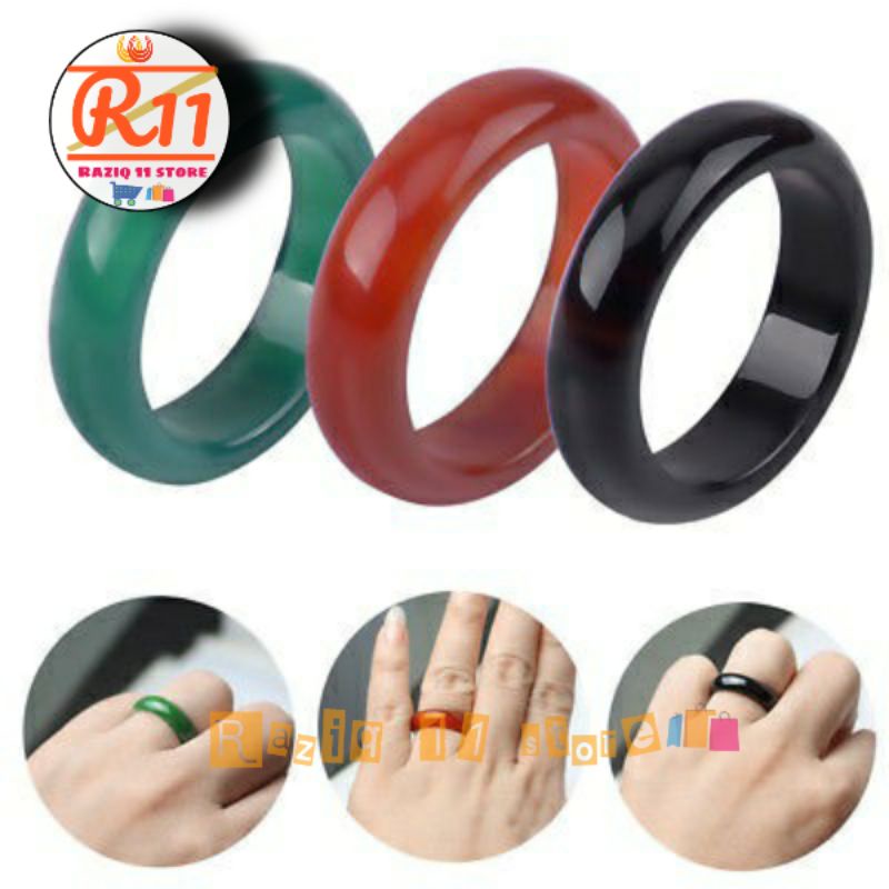 Cicin Ring Manau Dari Batu Alam Agate