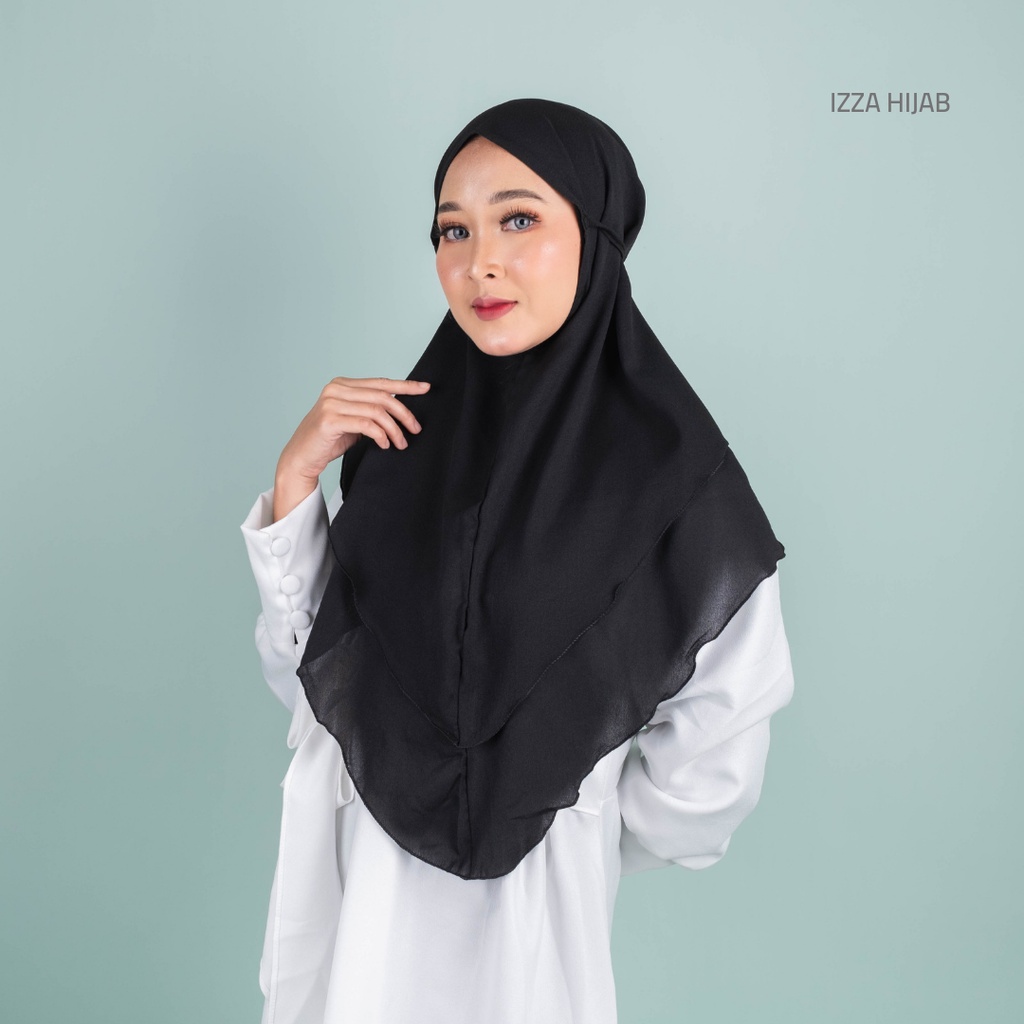 Bergo maryam 2 layer / hanna siria 2 layer / maryam tali 2 layer diamond premium italiano by izza