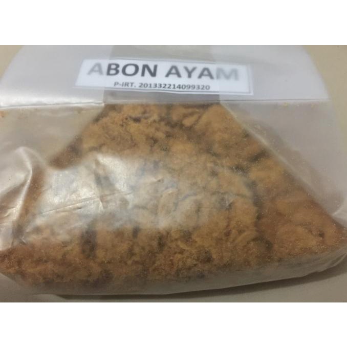 

Abon Ayam cap Dua Ayam kemasan 500 gr