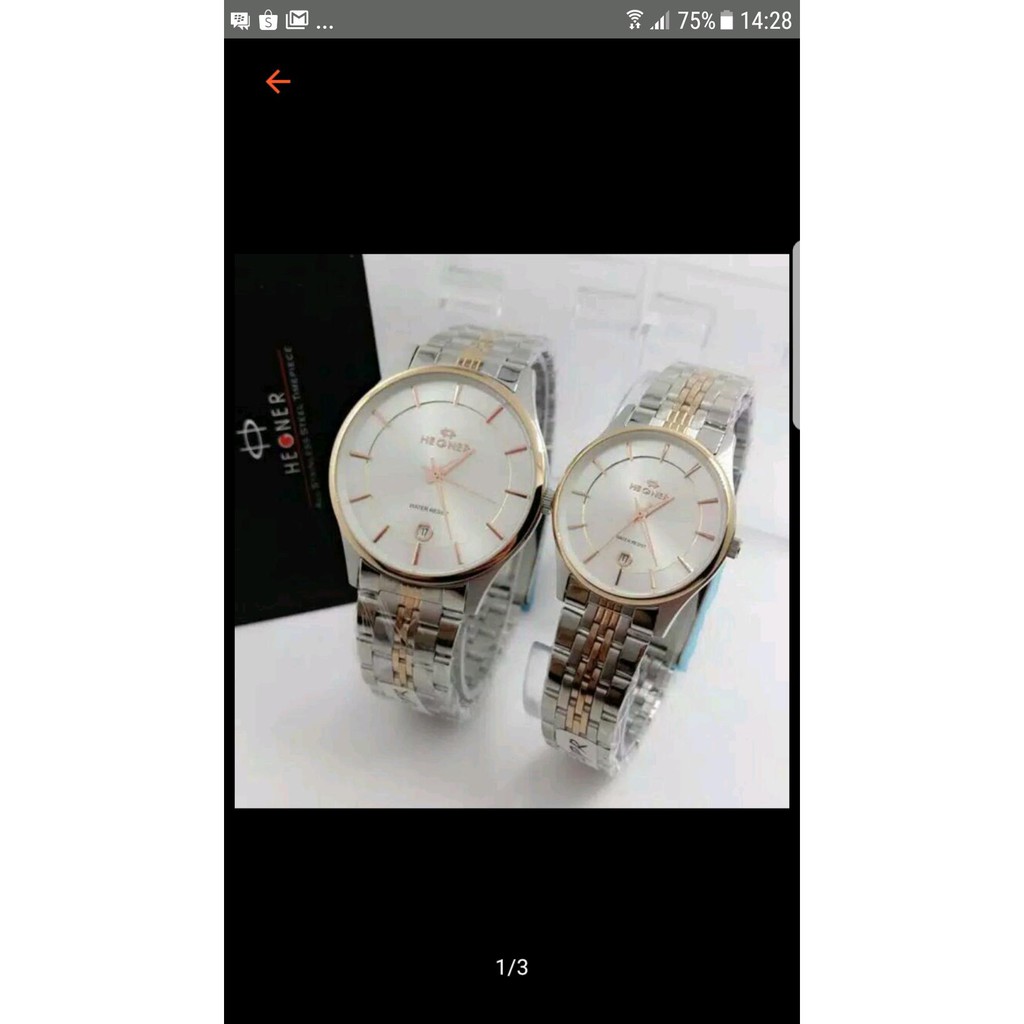 Jam Tangan Hegner Couple Kombinasi Classic