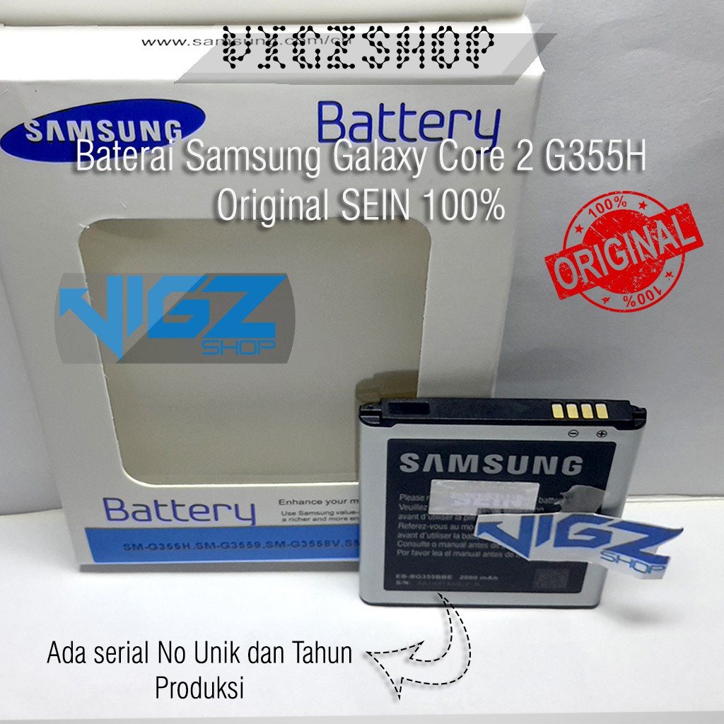 Baterai Samsung Galaxy Core i8260 i8262 Original Sein 100%