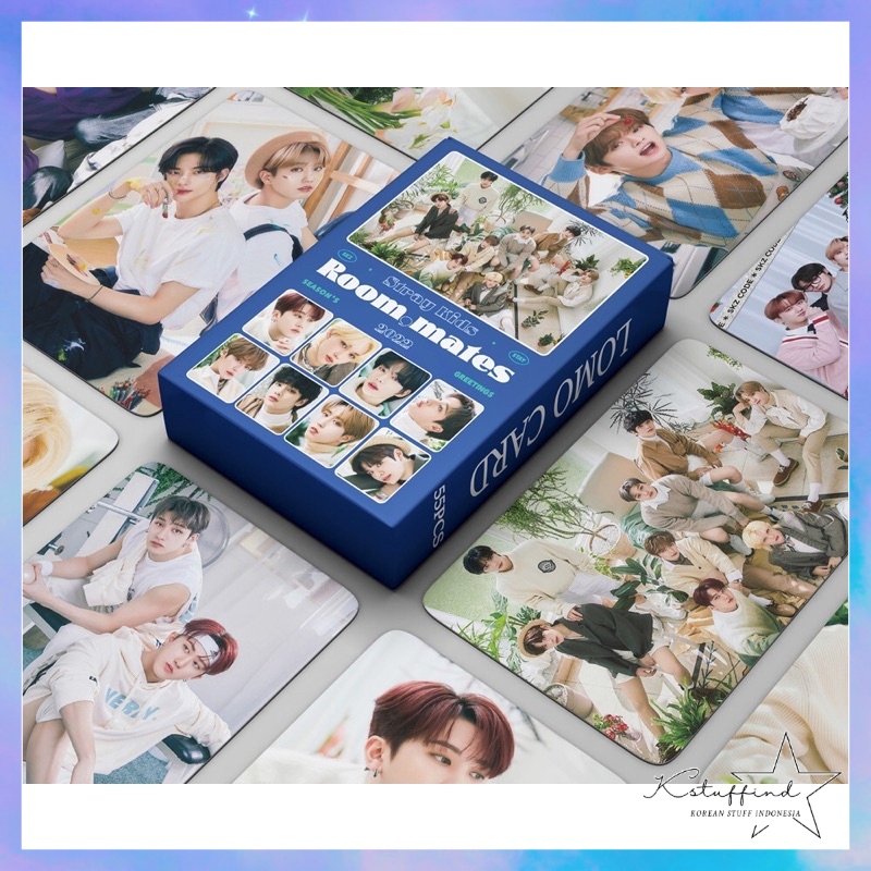 [kstuffind] STRAYKIDS SEASON’S GREETINGS ROOM MATES  PHOTOCARD LOMO CARD PHOTO KARTU FOTO PC SKZ STRAY KIDS STAY MURAH 54PCS PCS 54