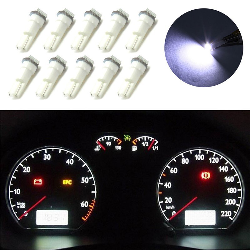 1PC CAR INTERIOR LED T5 SMD 5050 DASHBOARD WEDGE 12V LIGHT BULB LAMP