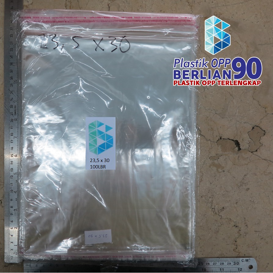 Plastik Opp 23x30 cm Plastik Seal Plastik Opp Lem Plastik Kemasan Tebal 30 Micron