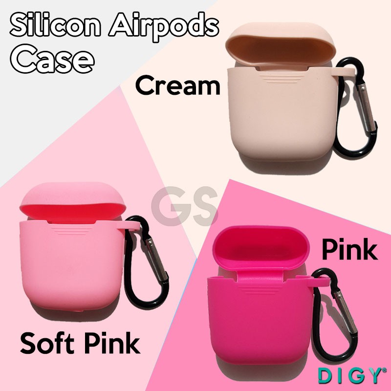 [ Seri I ] Promo Termurah Casing Silikon Lembut Airpods  Case sudah plus ring Packing Polybag