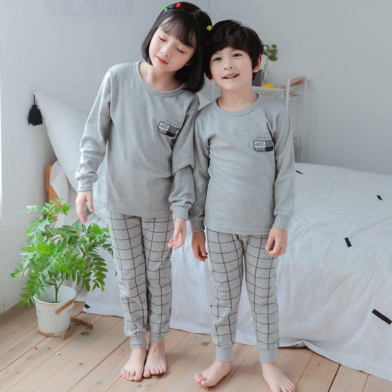 PIYAMA BAJU  TIDUR ANAK  COWOK  GREY CATTY PYJAMAS IMPORT 