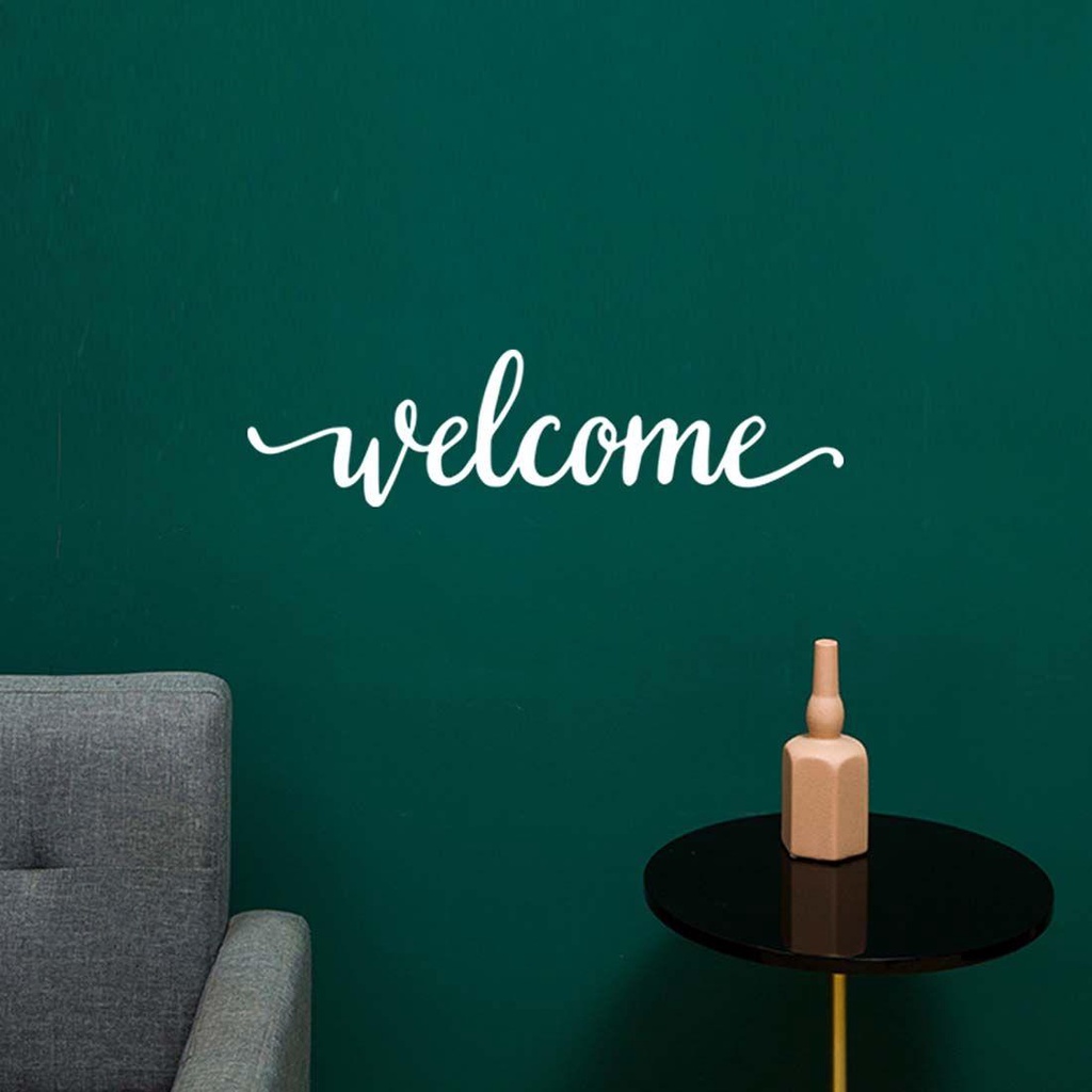 Populer Welcome Wall Art Sticker Dekorasi Rumah Kamar Tidur Kantor Ruang Tamu Modern