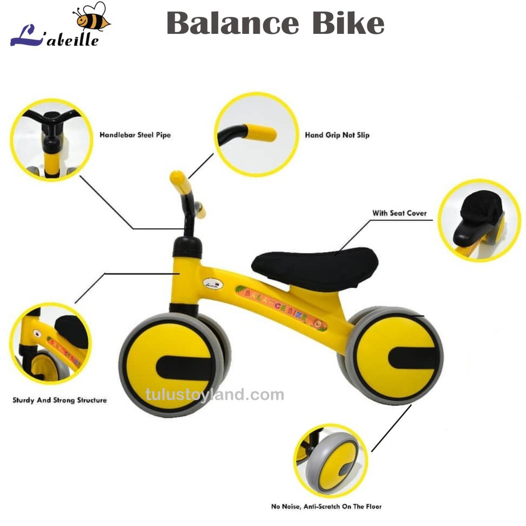 Labeille Balance Bike KC105 Mainan Ride On Trike Sepeda mini keseimbangan Anak