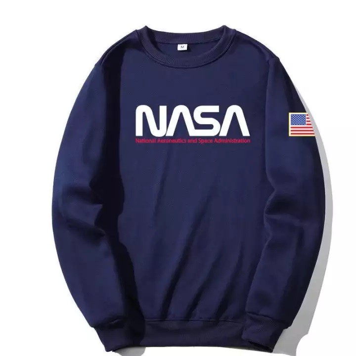 Kaos Lengan Panjang Pria Korea MatchAfashion NASA / Baju Lengan Panjang Cowo Korea