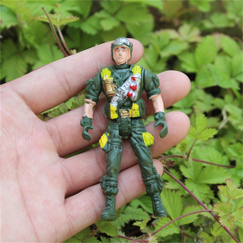 （✔✔❤Mainan Action Figure Tentara Militer Bahan Plastik Ukuran 9cm Untuk Anak