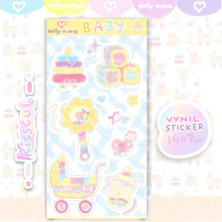 

STICKERSHEET scrapbook -baby-