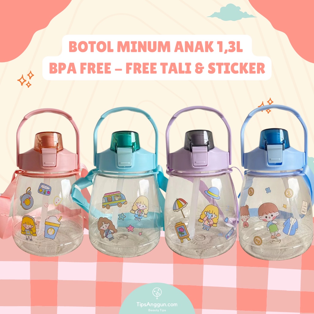 BOTOL 1.3 LITER Botol Minum Anak Sekolah Ukuran Besar