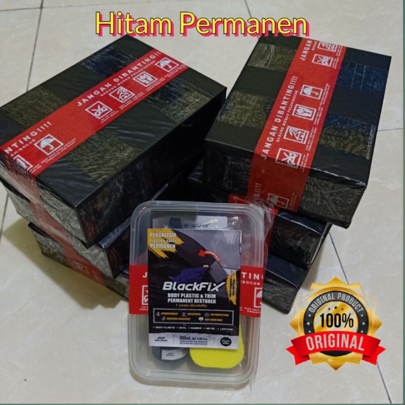 BlackFix Penghitam Body Motor & Mobil Permanen 12 Bulan Up