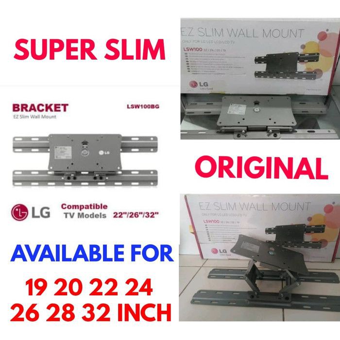 BRACKET TV 32 29 28 26 24 22 20 INCH ORIGINAL LG MADE IN KOREA