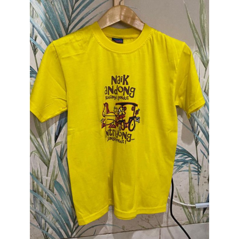 Preloved Kaos Dagadu Djokdja Kuning Murah