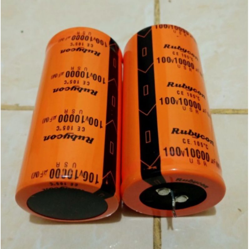 Elco Rubycon 100v/10.000uf Rubycon orange